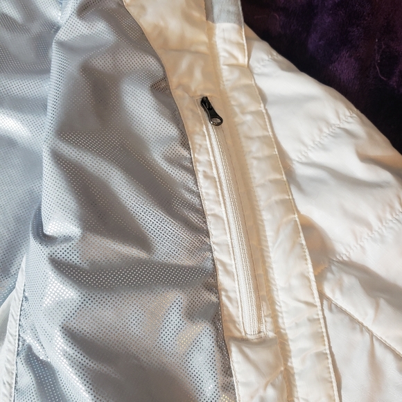 Columbia Omni-Heat Lightweight Puffer Jacket White Women's Size Medium - Picture 11 of 15